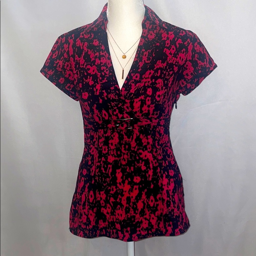Red and Black Top.